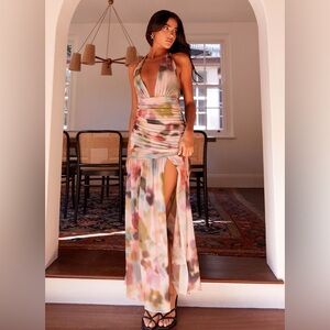 Peppermayo Outcast Mystic Meadow Mesh Maxi Dress Women's Size 6